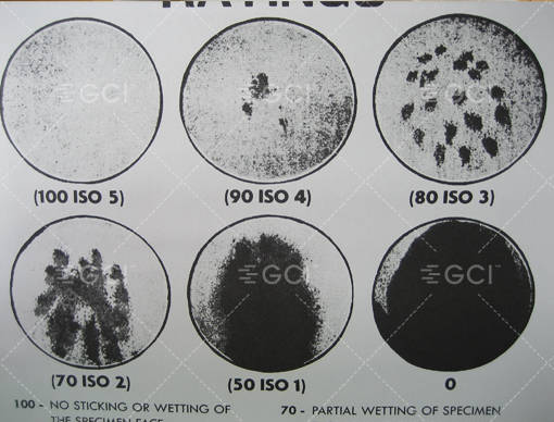 AATCC噴淋測試評分(級)圖表樣照
